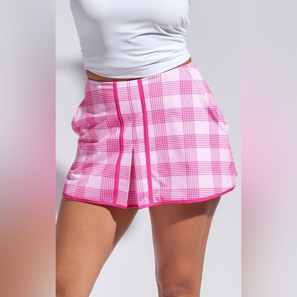 Bobbe Pink Box Pleated Tennis Skort Size Large - Picture 6 of 16